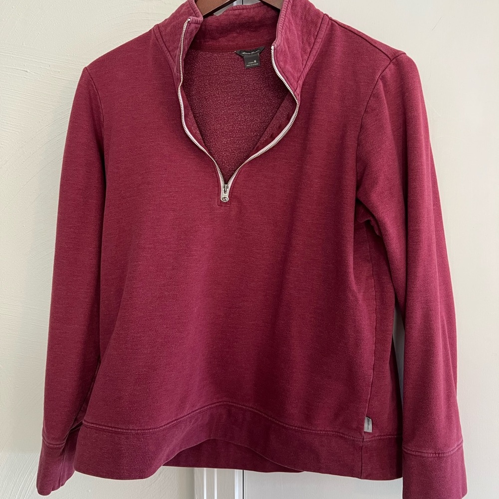 Eddie Bauer quarter zip sweatshirt, size medium